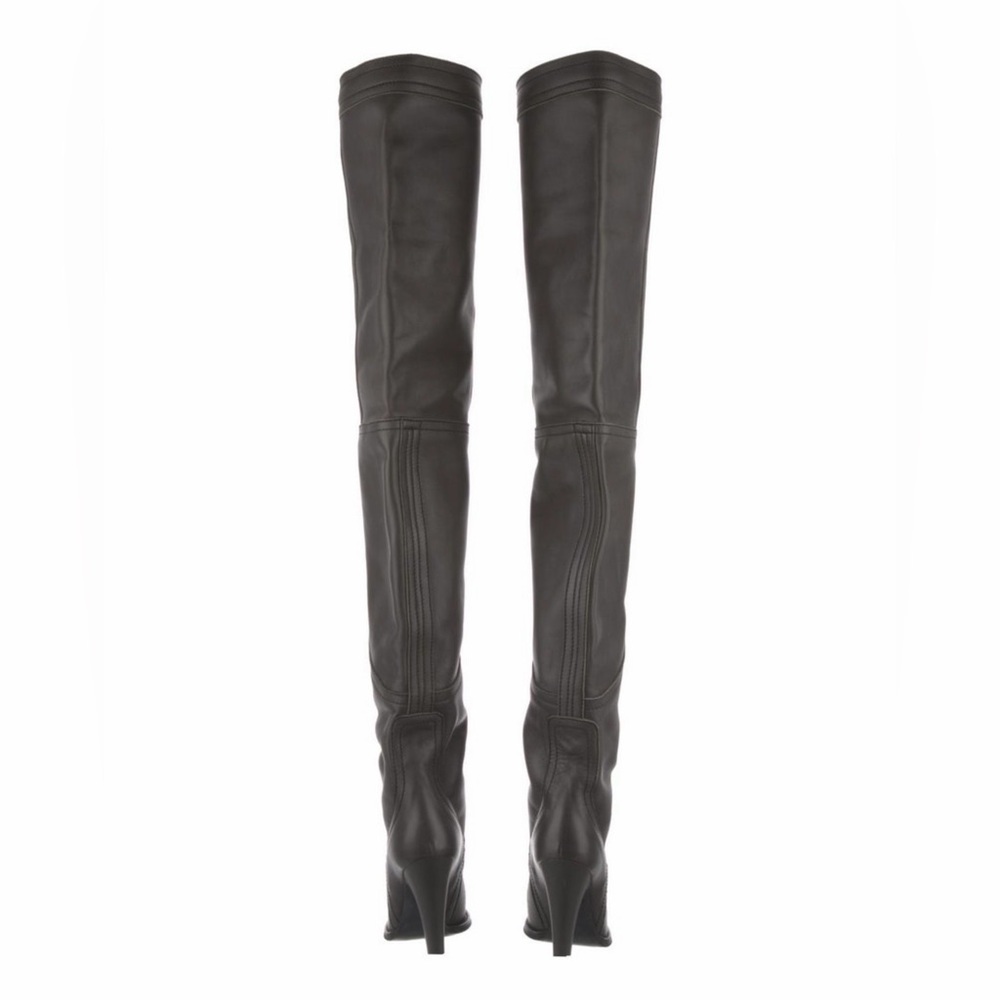 Saint Laurent Sleek Black Over-the-Knee Boots - Picture 2 of 4